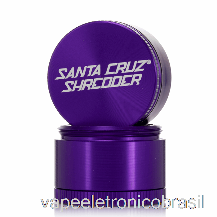 Vape Recarregável Santa Cruz Triturador De 1,6 Polegadas Pequeno Moedor De 4 Peças Roxo (40mm)